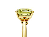 Yellow gold Fancy Yellow Asscher Cut Diamond Solitaire Engagement Ring with Classic Band and Four-Prong Setting_29