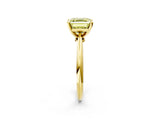 Yellow gold Fancy Yellow Asscher Cut Diamond Solitaire Engagement Ring with Classic Band and Four-Prong Setting_35