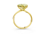 Yellow gold Fancy Yellow Asscher Cut Diamond Solitaire Engagement Ring with Four-Prong Setting and Classic Band_61
