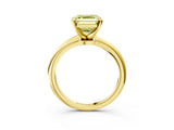 Yellow gold Fancy Yellow Asscher Cut Diamond Solitaire Ring with Six-Prong Setting and Classic Band_26