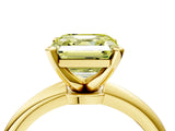 Yellow gold Fancy Yellow Asscher Cut Diamond Solitaire Ring with Six-Prong Setting and Classic Band_27