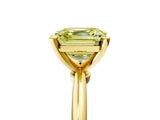 Yellow gold Fancy Yellow Asscher Cut Diamond Solitaire Ring with Six-Prong Setting and Classic Band_28