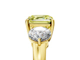 Yellow gold Fancy Yellow Asscher Cut Diamond Three-Stone Ring with Prong Setting and Classic Band_56