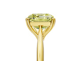 Yellow gold Fancy Yellow Asscher Cut Solitaire Diamond Ring with Six-Prong Setting and Classic Band_17