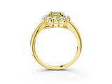 Yellow gold Fancy Yellow Asscher  Halo Milgrain Solitaire with Bezel Set Side Stones and Pave Band_35