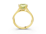Yellow gold Fancy Yellow Asscher  Solitaire Bezel-Set Diamond Ring with Channel-Set Band_21