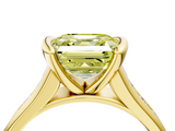 Yellow gold Fancy Yellow Asscher  Solitaire Bezel-Set Diamond Ring with Channel-Set Band_22
