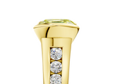 Yellow gold Fancy Yellow Asscher  Solitaire Bezel-Set Diamond Ring with Channel-Set Band_23