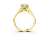 Yellow gold Fancy Yellow Asscher  Solitaire Channel-Set Diamond Engagement Ring with Four-Prong Setting_34