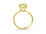 Yellow gold Fancy Yellow Asscher  Solitaire Diamond Ring with 4-Prong Setting on a Classic Band_6
