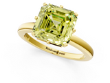 Yellow gold Fancy Yellow Asscher  Solitaire Diamond Ring with Six-Prong Setting on a Classic Band_74