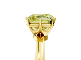 Yellow gold Fancy Yellow Asscher  Solitaire Diamond Ring with Six-Prong Setting on a Classic Band_78