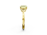 Yellow gold Fancy Yellow Asscher  Solitaire Diamond Ring with Split Shank and Four-Prong Setting_39