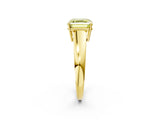 Yellow gold Fancy Yellow Asscher  Solitaire Diamond Ring with Tapered Band and Four-Prong Setting_68