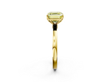 Yellow gold Fancy Yellow Asscher  Solitaire Diamond Ring with Thin Band and Four-Prong Setting_39