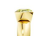 Yellow gold Fancy Yellow Asscher  Solitaire Tension Set Diamond Ring with Wide Band_57