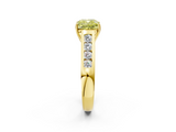 Yellow gold Fancy Yellow Cushion  Brilliant Channel-Set Solitaire Ring with Four-Prong Setting_39