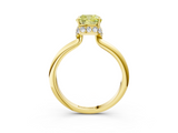 Yellow gold Fancy Yellow Cushion  Brilliant Solitaire Engagement Ring with Six-Prong Setting and Classic Band_23