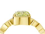 Yellow gold Fancy Yellow Cushion  Cut Diamond Milgrain Marquise Band with Prong Setting_7