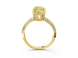 Yellow gold Fancy Yellow Cushion Cut Solitaire Split Shank Pave Diamond Engagement Ring with Four-Prong Setting_27
