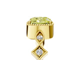 Yellow gold Fancy Yellow Cushion  Milgrain Marquise Diamond Twist Band Ring_67