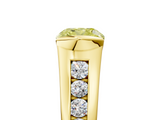 Yellow gold Fancy Yellow Cushion  Solitaire Bezel-Set Diamond Ring with Channel-Set Band_41