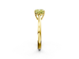 Yellow gold Fancy Yellow Cushion  Solitaire Diamond Ring with Split Shank and Four-Prong Setting_22