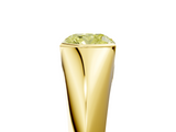 Yellow gold Fancy Yellow Cushion  Solitaire Tension Set Diamond Ring_25
