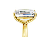 Yellow gold Fancy Yellow Cushion  and Emerald Cut Toi Moi Ring with Prong Setting_51