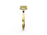 Yellow gold Fancy Yellow Emerald  Brilliant Solitaire Engagement Ring with Six-Prong Setting and Classic Band_22