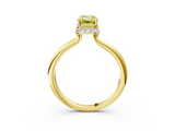Yellow gold Fancy Yellow Emerald  Brilliant Solitaire Engagement Ring with Six-Prong Setting and Classic Band_23