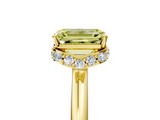 Yellow gold Fancy Yellow Emerald  Brilliant Solitaire Engagement Ring with Six-Prong Setting and Classic Band_25