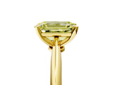 Yellow gold Fancy Yellow Emerald Cut Diamond Solitaire Engagement Ring with Classic Band and Four-Prong Setting_41