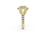 Yellow gold Fancy Yellow Emerald  Cut Double Halo Split Shank Diamond Ring with Prong Setting_51