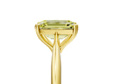 Yellow gold Fancy Yellow Emerald Cut Solitaire Diamond Ring with Six-Prong Setting and Classic Band_17