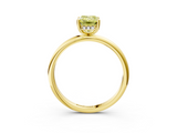 Yellow gold Fancy Yellow Emerald  Cut Solitaire Engagement Ring with Four-Prong Setting and Classic Band_23