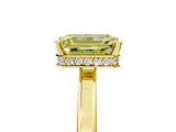 Yellow gold Fancy Yellow Emerald  Cut Solitaire Engagement Ring with Four-Prong Setting on a Classic Band_19