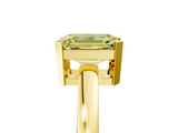 Yellow gold Fancy Yellow Emerald  Cut Solitaire Ring with Four-Prong Setting and Classic Band_63