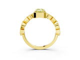 Yellow gold Fancy Yellow Emerald  Milgrain Marquise Diamond Twist Band Ring_65