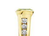 Yellow gold Fancy Yellow Emerald  Solitaire Bezel-Set Diamond Ring with Channel-Set Band_43