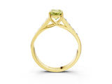 Yellow gold Fancy Yellow Emerald  Solitaire Channel-Set Diamond Engagement Ring with Four-Prong Setting_35
