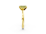 Yellow gold Fancy Yellow Emerald  Solitaire Diamond Engagement Ring with Four-Prong Setting on a Classic Band_6