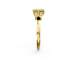 Yellow gold Fancy Yellow Emerald  Solitaire Diamond Ring with Six-Prong Setting on a Classic Band_5