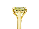 Yellow gold Fancy Yellow Emerald  Solitaire Engagement Ring with Six-Prong Setting and Classic Band 5
