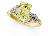 Yellow gold Fancy Yellow Emerald  Solitaire Marquise Twist Band with Six-Prong Setting_82