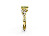 Yellow gold Fancy Yellow Emerald  Solitaire Marquise Twist Band with Six-Prong Setting_83