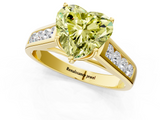 Yellow gold Fancy Yellow Heart  Brilliant Channel-Set Solitaire Ring with Four-Prong Setting_21