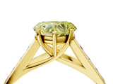 Yellow gold Fancy Yellow Heart  Brilliant Channel-Set Solitaire Ring with Four-Prong Setting_24