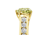 Yellow gold Fancy Yellow Heart  Brilliant Channel-Set Solitaire Ring with Four-Prong Setting_25