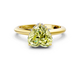 Yellow gold Fancy Yellow Heart  Brilliant Solitaire Engagement Ring with Six-Prong Setting and Classic Band_20